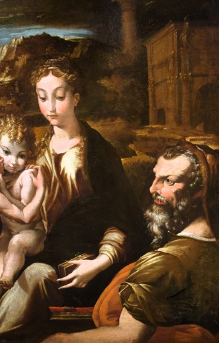 XVIe siècle et avant - La Vierge à l'Enfant, s. Jean-Baptiste, s. Catherine et s. Zacharie - fin XVIe siècle